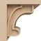Ekena Millwork 8"W x 8"D x 8"H Wide Alma Rough Cedar Woodgrain TimberThane Corbel, Primed Tan CORUR08X08X08ALMRCPR - alternate 4
